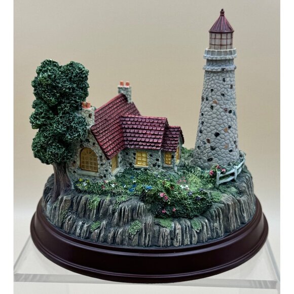 Thomas Kinkade Seaside Memories Lighted Lighthouse The Light Of Peace - Picture 12 of 16